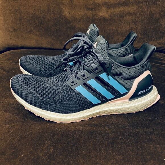 Adidas Ultraboost 1.0 Shadow Navy Blue Pink Running Shoes ID5883 10 US Medium - Picture 3 of 9